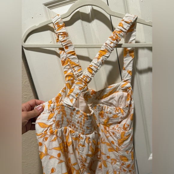 Anthropologie Maeve Sweetheart Mini Floral Dress Yellow, XS - Picture 5 of 13